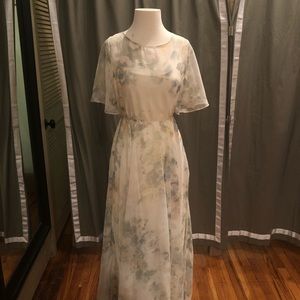 Jenny Yoo “Peyton” in Ivory Sage watercolor